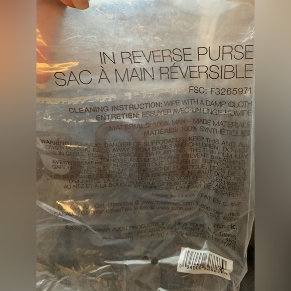 Mark Black “In Reverse Purse” Snap Front Closure, Several Compartments,New - Picture 15 of 16